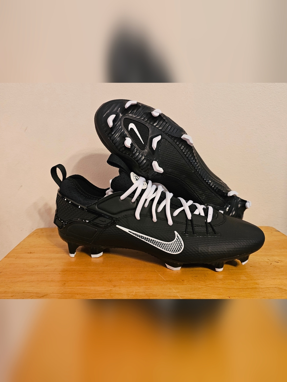 Nike LAX Lacrosse Cleats Mens Size 12 Black Huarache 9 Elite Low SE FD0089-002